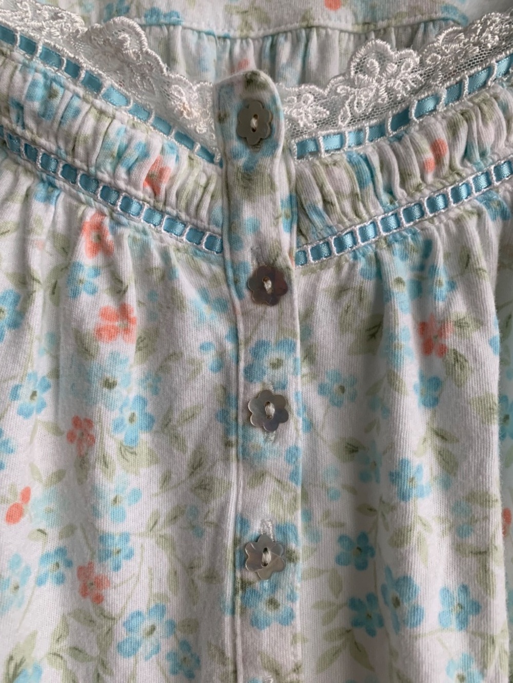 EILEEN WEST FLORAL CAP SLEEP NIGHTGOWN PLUS SIZE 3XL Cottagecore - Picture 8 of 13